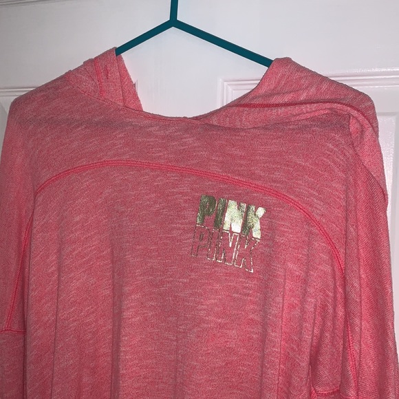 Open Back pink sweater from PINK , size small - Picture 2 of 3